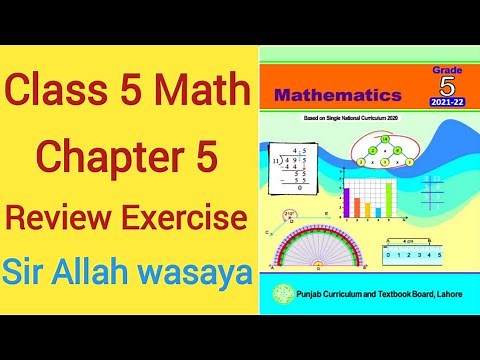 Class 5 Math New Book Chapter 5 Review Exercise Based on Single National Curriculum | Class 5 Math