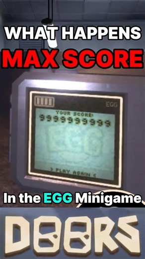 WHAT HAPPENS IF YOU GET THE MAX SCORE IN THE EGG MINIGAME? #doors #roblox #robloxdoors #verity