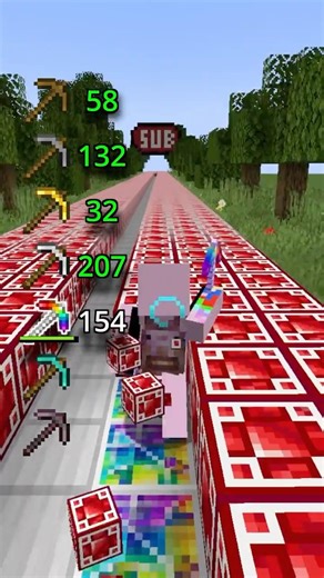 All Pickaxes vs Ruby Block