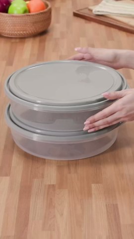 GoodCook EveryWare Extra Large 12 inch Round Container 2 pack, BPA Free