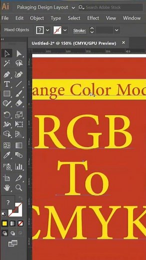 how change color mode in illustrator|RGB to CMYK in illustrator #tips #viral