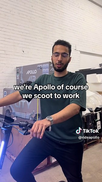 We’re Apollo, of course we have fun at work🛴💨 #apollo #apolloscooters #electricscooter #fyp