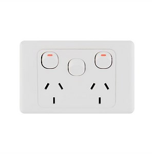 DETA Double Power Point with Extra Switch