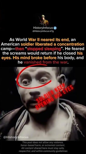 The American Soldier Who Broke After Liberating a Camp #war #shorts #shorts