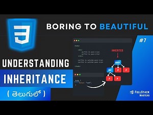 #7 CSS Full Course in Telugu – Understanding Inheritance | #webdevelopment #css #frontenddevelopment