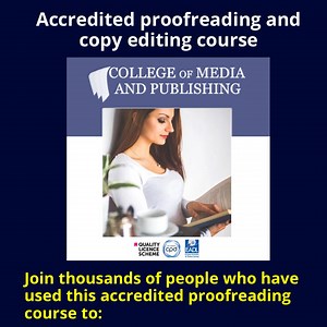 Accredited proofreading course 🔎 As a certified proofreader you could be: ✓ Raising the quality of your organisation's content. ✓ Working in a specialised area, such as legal or academic publishing. ✓ Running your own freelance business. https://collegeofmediaandpublishing.co.uk/product/proofreading-and-editing-course/ | College of Media and Publishing