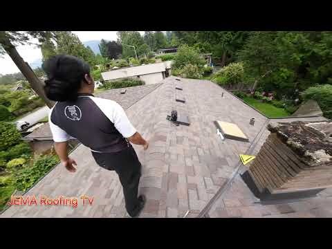 JEMA Roofing TV chimney counter flashing installation