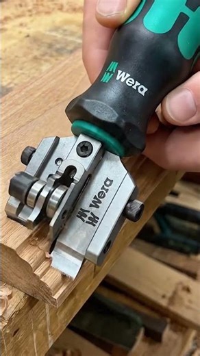 Satisfying Woodworking with Wera Tool! 😍 #tools #woodworking AI-generated video