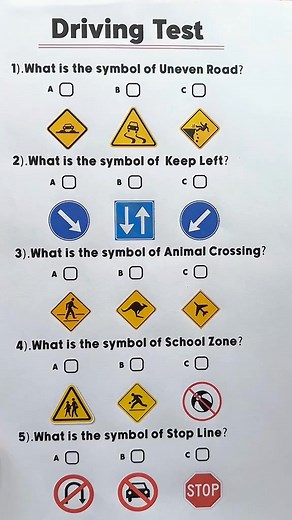 Driving Test Quiz Challenge- Can you get 5/5? 🚦#roadsigns #driverslicense #drivinglessons #drivingtest #roadsafety #quiz #quiztime | WHAT WOULD You Rather