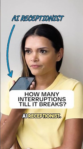 Real AI Receptionist vs Interruptions!