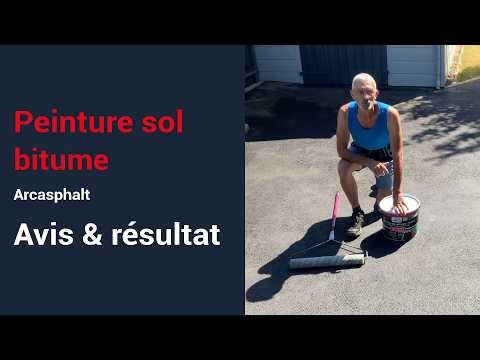 Bitumen painting: renovation of a tarmac driveway