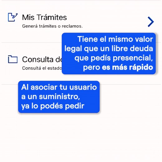 🧾📲💡 LIBRE DE DEUDA ONLINE Ahora podés pedir tu certificado de libre de deuda de forma online, sencilla y al instante. 👉 ¿Dónde hacerlo? En nuestra oficina virtual y App de Edesur. 👉 ¿Qué necesitás? Tener tu suministro asociado. 👉 ¿Cómo se solicita? En la sección trámites, ingresá al apartado “Libre de deuda” y hacé clic en el botón confirmar trámite. ¡Y listo! 👉 ¿Cuánto tiempo toma? Una vez confirmado, se puede descargar el documento. Se obtiene en el momento y es válido por 24 hs. | Edes