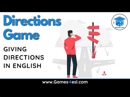 Directions Game | Giving Directions In English
