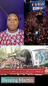 43K views · 1K reactions | World Wide Jubilation As HAMAS Release 20 Isreali Hostages  Isreali Prime Minister Netanyahu and Isreali Welcomes Them At The Ref Cross Today 13th October 2025 , Trump Announced War in Gaza Has Officially Ended❤️❤️ | Blessing Martin | Facebook