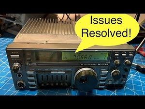 Icom Ic-735 FL-32A installation. #3 very nice! The new 500hz filter works!