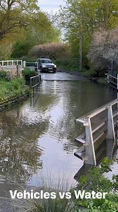 Mercedes sending it through #ford #flood #splash #waves #sendit #noway #OhNo #crazy #mad #unbelievable #entertainment #fun #fyp #fbreels #fb | Vehicles Vs Water