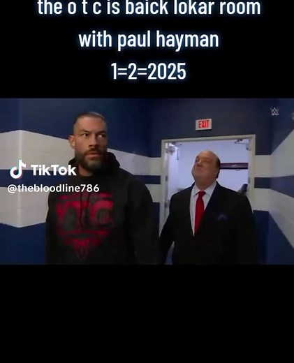 #the OTC is baick lokar room with Paul haymun # wwe royal rumble 1=2=2025 dailyreels #instareels #pakreels #trends #wrestling #arena #match #stadium
