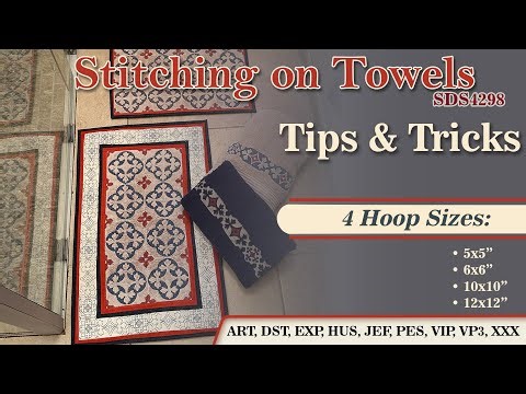 Tips for Stitching onto towels