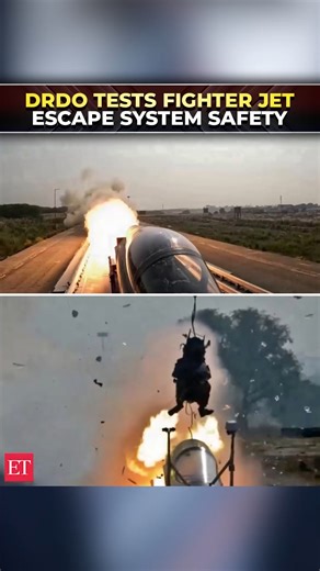 🚀🔧 #DRDO successfully conducts high-speed rocket-sled test, ensuring #fighterjet escape system safety 🛡️✈️| 🔴 Catch the day's latest news here ➠ https://ecoti.in/sPv-PY 🗞️ | The Economic Times