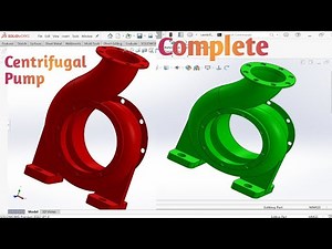 Centrifugal Pump design in Solidworks | How to design centrifugal pump | Centrifugal pump design