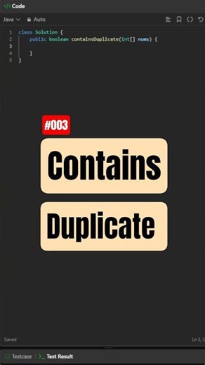 #003 Contains Duplicate | Coding Everyday