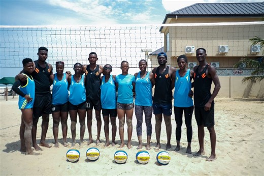 Ghana National Volleyball Team train ahead of Africa qualifiers
