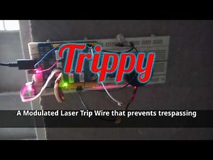 Trippy - a DIY Modulated Laser Trip Wire That Prevents Trespassing