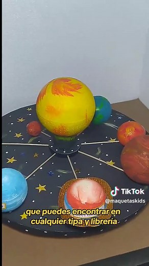 Maqueta del Sistema Solar con Movimiento para Niños