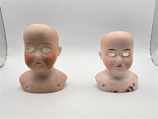 Antique Porcelain Bisque Doll Heads Busts With Shoulders - German Armand Marseille, Mabel - Etsy Australia
