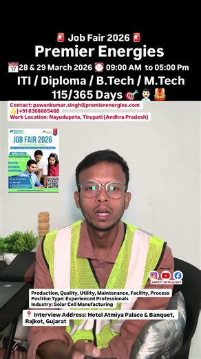 Premier Energies – Job Fair 2026
