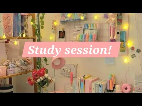 STUDY SESSION for being concentrated! | Calming music, background music, breaks, focus.