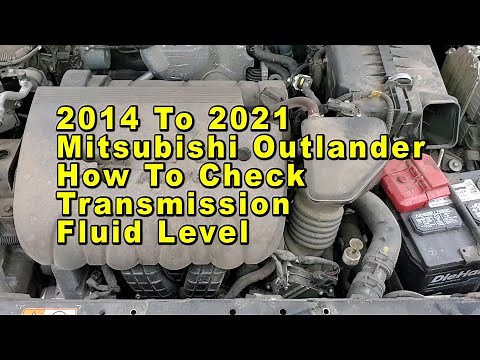 2014 To 2021 Mitsubishi Outlander How To Check Transmission Fluid Level On Dipstick ATF DIY Guide