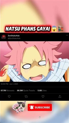 Natsu ki halat kharab! 🤢 Fairy Tail Funny Moments Hindi