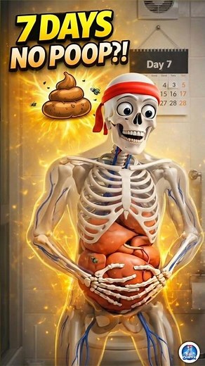 What happens if you don’t poop for 7 days? 😳 #shorts