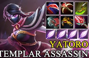 【睡前DOTA第三百五十三期】TA 18连杀！Yatoro 22\u002F5\u002F12 暗灭血棘大炮一号位圣堂刺客，6万伤害疯狂Carry！！！