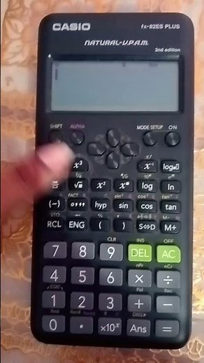 Fx-82ES PLUS calculator reset.