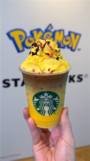 New Starbucks x Pokémon Collaboration: Pikachu Honey Cream Latte, Out September 30th (Wed) 🍯⚡️