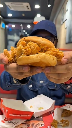 KFC TANDOORI ZINGER BOX MEAL REVIEW | TANDOORI ZINGER BURGER HOT & CRISPY WINGS PEPSI COMBO KFC