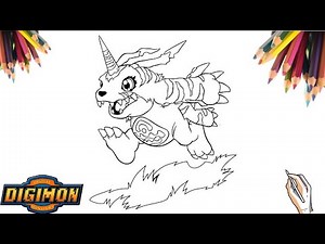 COMO DESENHAR O DIGIMON GABUMON | HOW TO DRAW DIGIMON GABUMON