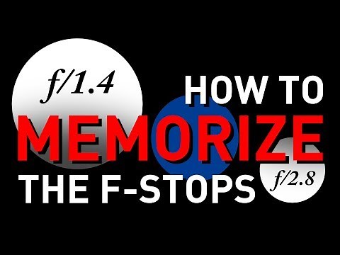How to Memorize the F-Stop Scale, Easily