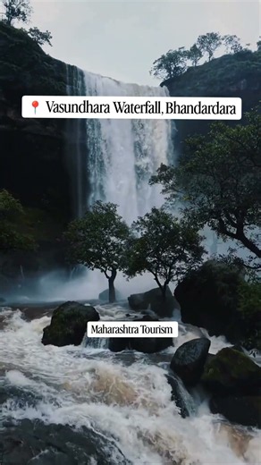 Vasundhara Waterfall, Bhandardara | Maharashtra's Hidden Gem 💚 #shorts #maharashtra #travel #explore