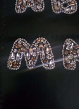 Rhinestone Alphabet Letters Iron On, 4cm Bling Crystal Letters A-Z, Custom Name DIY, Hot Fix Letter Patches, Small & Capital Letters
