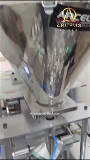 Masale Powder Packing in Auger Filler Powder Pouches Packaging Machine in Action #arceusindia
