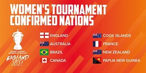 12K views · 77 reactions |  Congratulations to all 8 nations that have been selected for the women's Rugby League World Cup 2021 Read more: bit.ly/30HHK2j #WeAreTheNations | Rugby League World Cup | Facebook