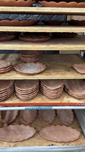 All the stages of making are in progress! Wholesale has taken over my studio and I’m grateful for it. #pottery #ceramics #handmadepottery #artbusiness #fypシ