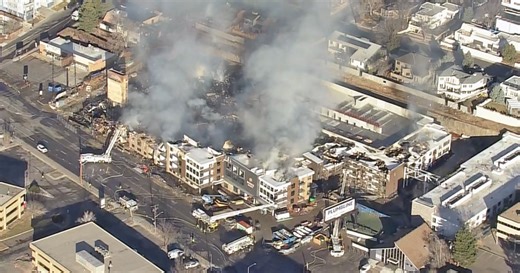 Massive apartment construction site fire in Denver burns into weekend
