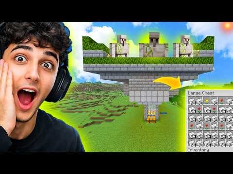 MINECRAFT INFINITE IRON FARM THAT WORKS WHILE AFK 😳#8