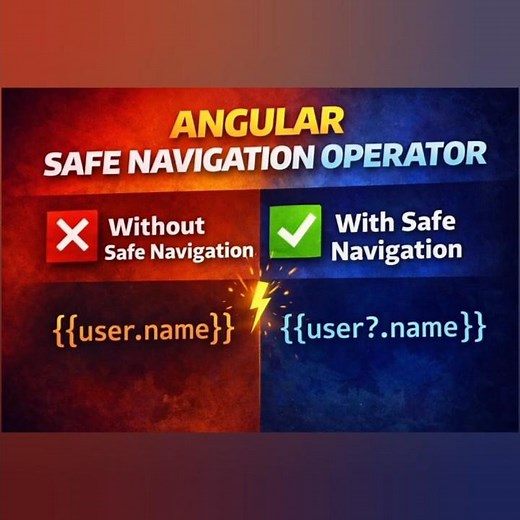 Angular Safe Navigation Operator ?. | Frontend Trick #css #coding #programming #angular #angular21