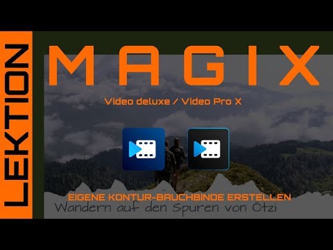 MAGIX Video - Eine eigene Kontur-Bauchbinde mit Titel zum Thema "Wandern" erstellen & animieren