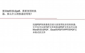 txt文件转换pdf格式的转换方法
